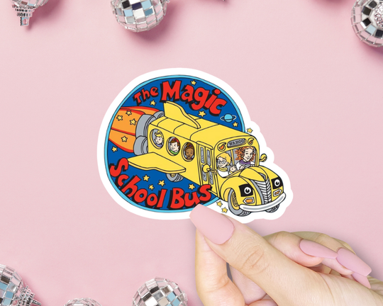 ShopSourSweetener - Magic School Bus Sticker, Ms. Frizzle, 90's TV Show, Vintage