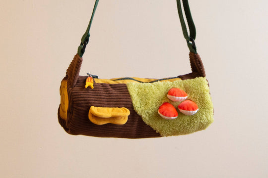 Curlworks - Corduroy Log Crossbody Bag