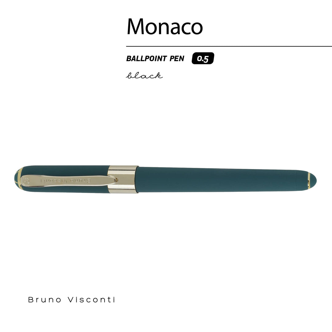 BV by Bruno Visconti - Forest Green Monaco Fine Point Soft Touch Pen, 0.5mm