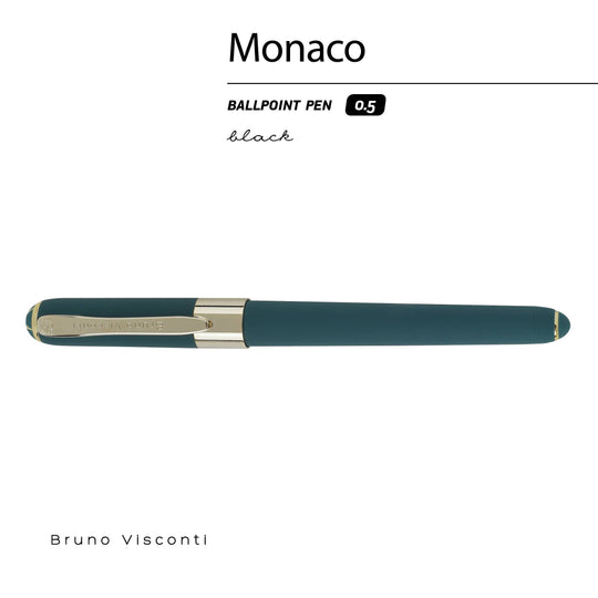 BV by Bruno Visconti - Forest Green Monaco Fine Point Soft Touch Pen, 0.5mm