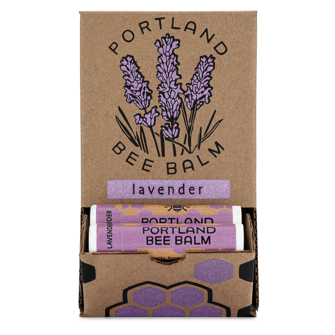 Portland Bee Balm - Lavender Beeswax Lip Balm: 24-Count Display