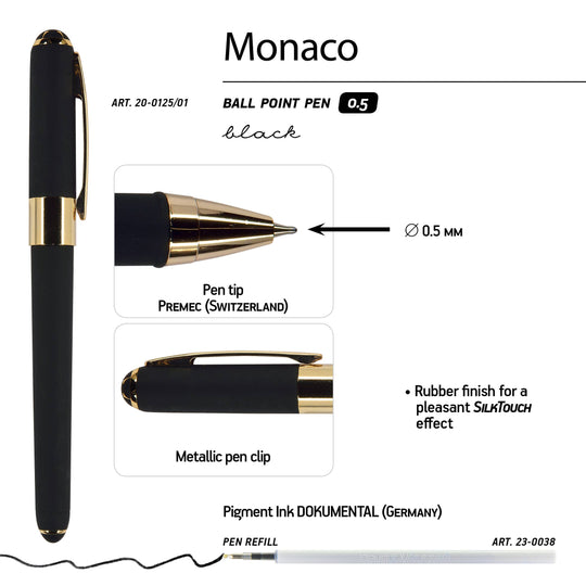 BV by Bruno Visconti - Monaco Collection Black Ballpoint Pen