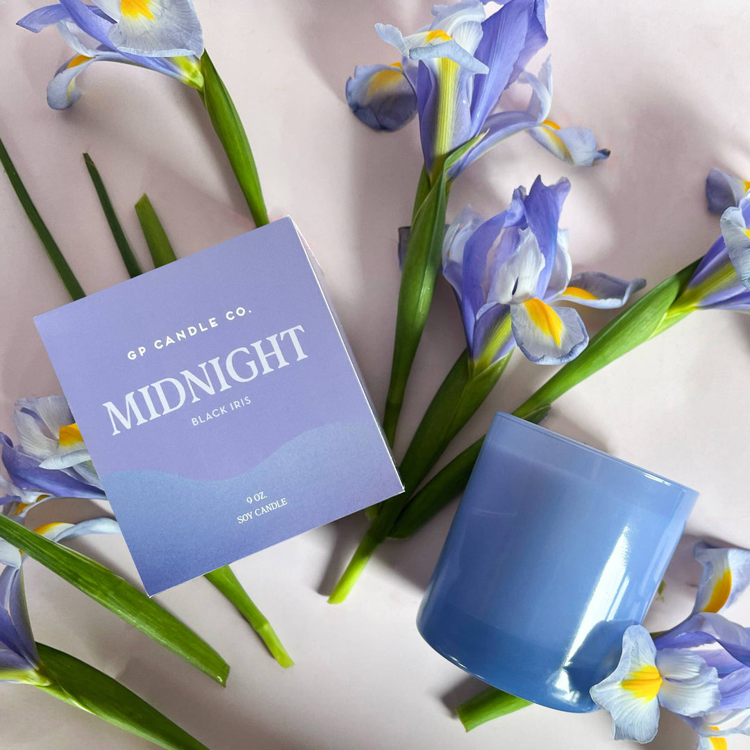 GP Candle Co. - Midnight 9 oz. Hue Candle (Black Iris)