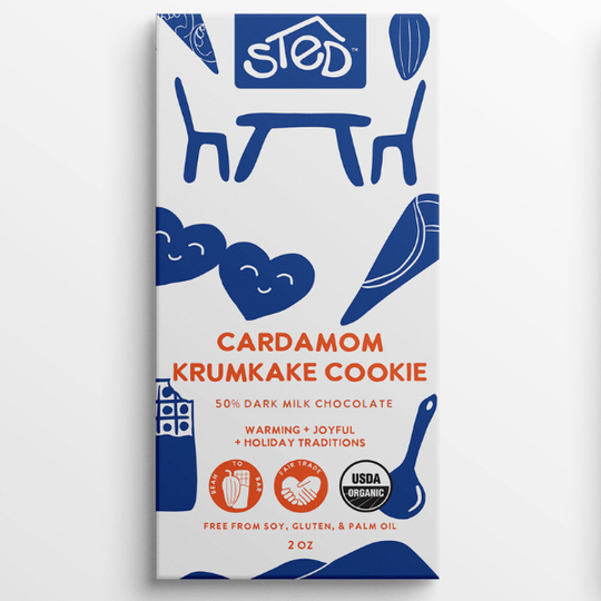 Sted Chocolate - Cardamom Krumkake Cookie