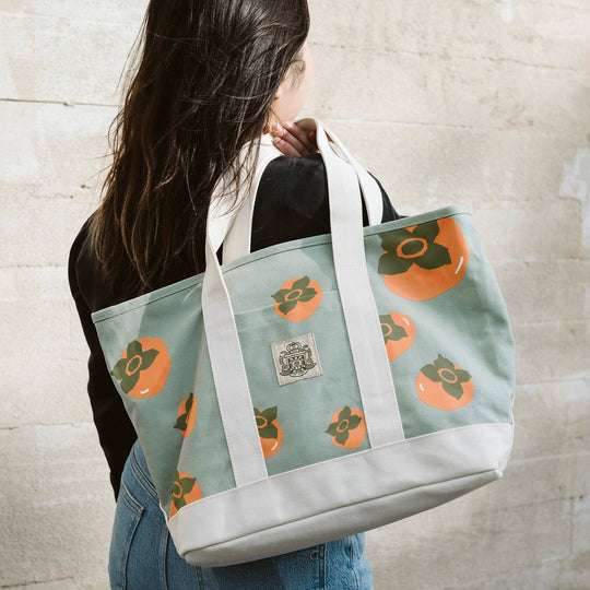 Kayan Pepper Co. - Persimmon Super Heavyweight Tote - Seafoam