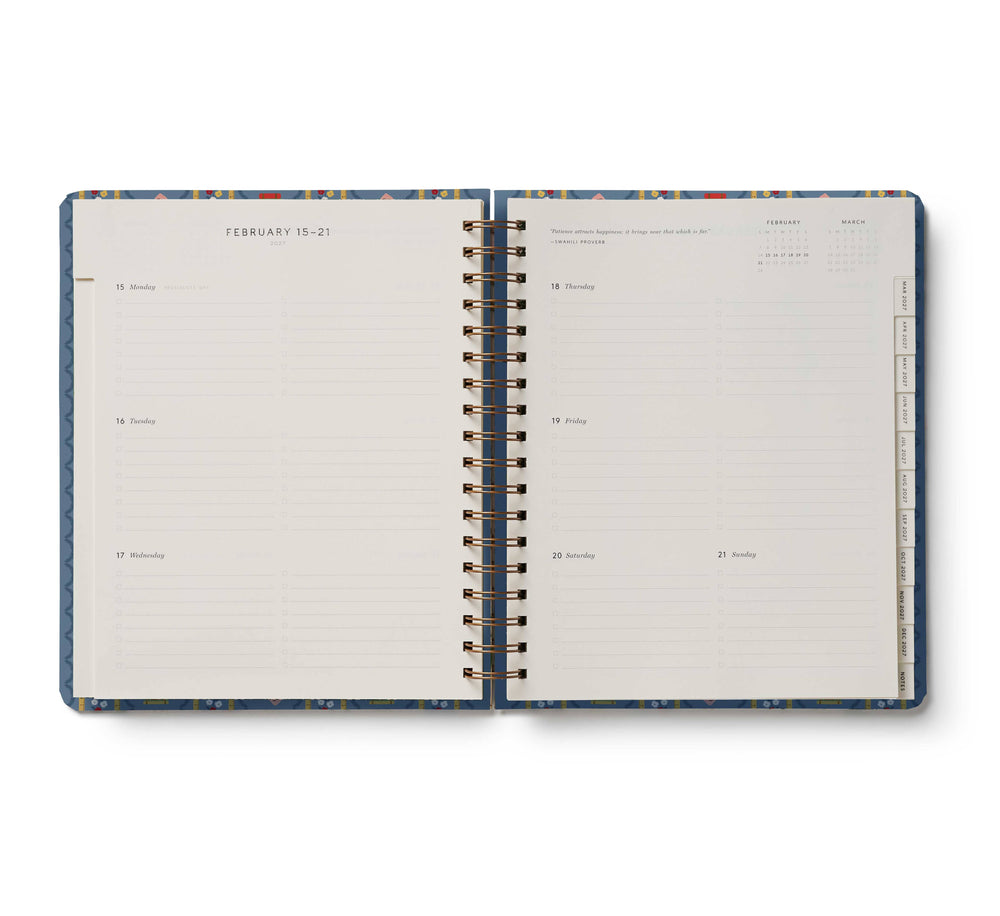 Rifle Paper Co. - 2027 Schoolhouse 17-Month Academic Hardcover Spiral Planner