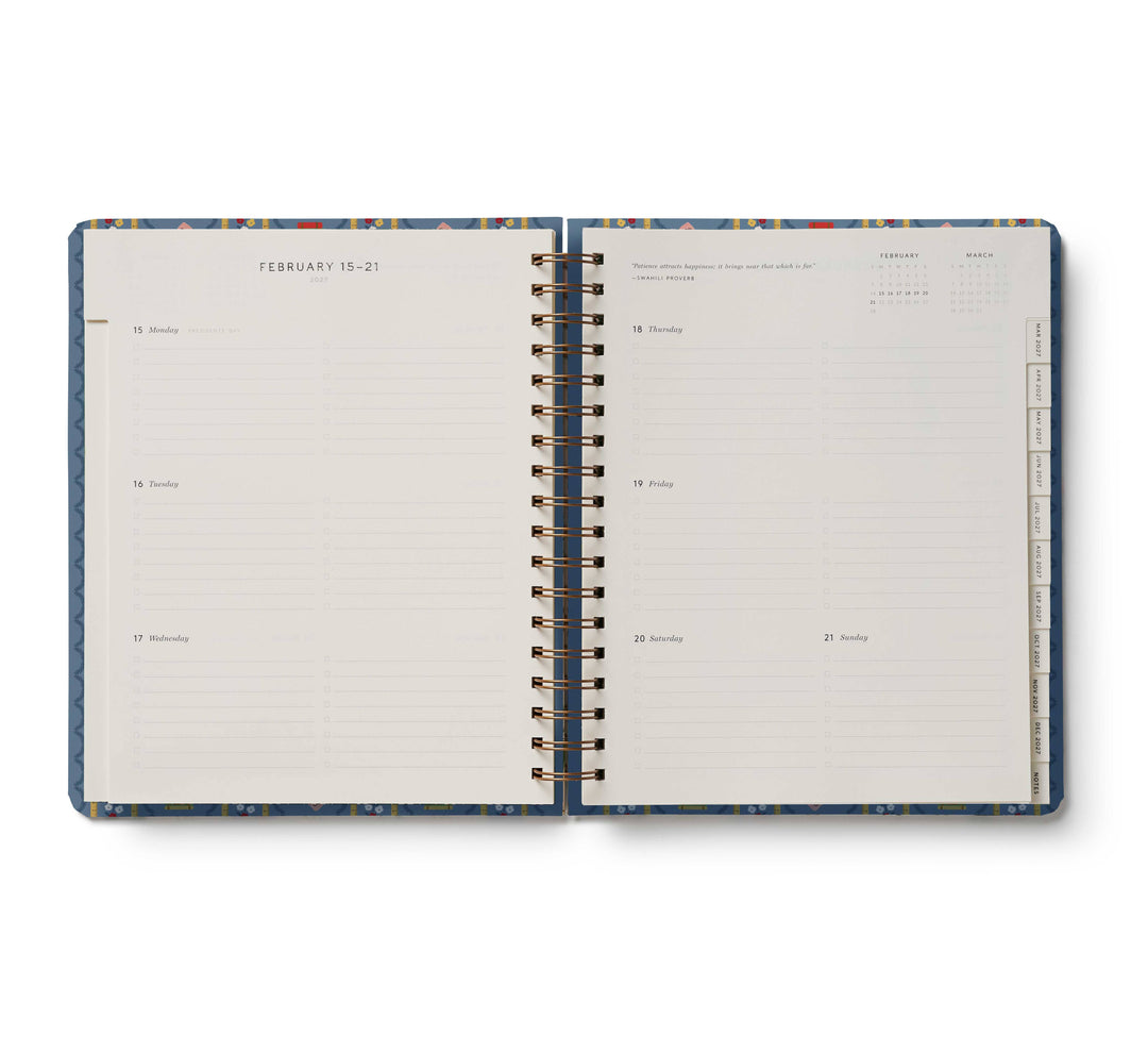 Rifle Paper Co. - 2027 Schoolhouse 17-Month Academic Hardcover Spiral Planner