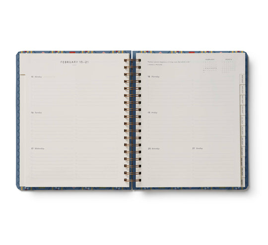 Rifle Paper Co. - 2027 Schoolhouse 17-Month Academic Hardcover Spiral Planner