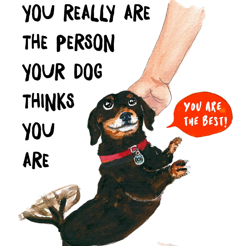 Liyana Studio - Best Dog Person - Funny Thank You Card