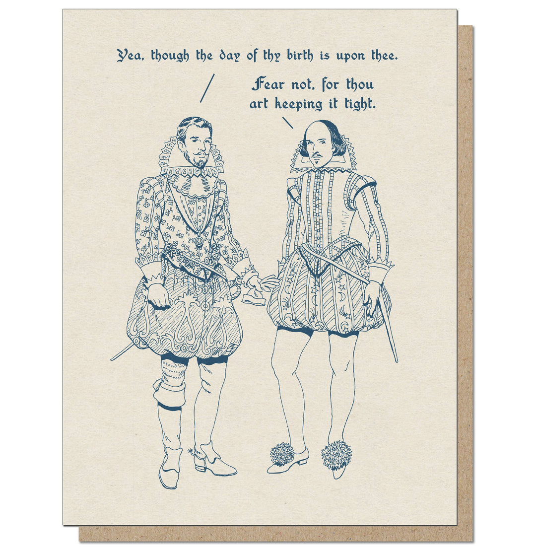 Guttersnipe Press Greetings - B&H, Keeping it Tight Card