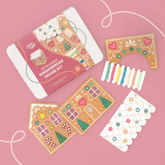 Cotton Twist (WE PREPAY ALL USA DUTIES) - Stitch & Build Gingerbread House Kit
