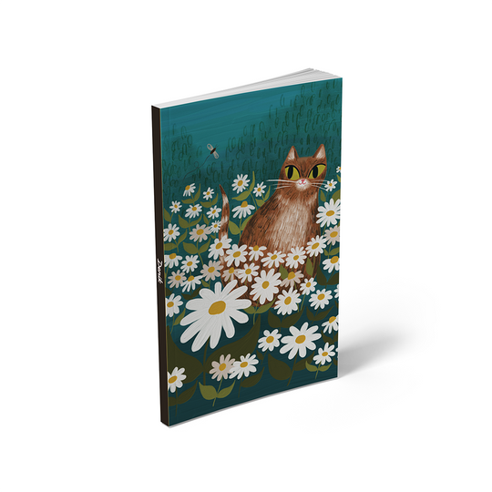 Denik - Daisy Cat Classic Layflat Notebook Journal LFC2657L