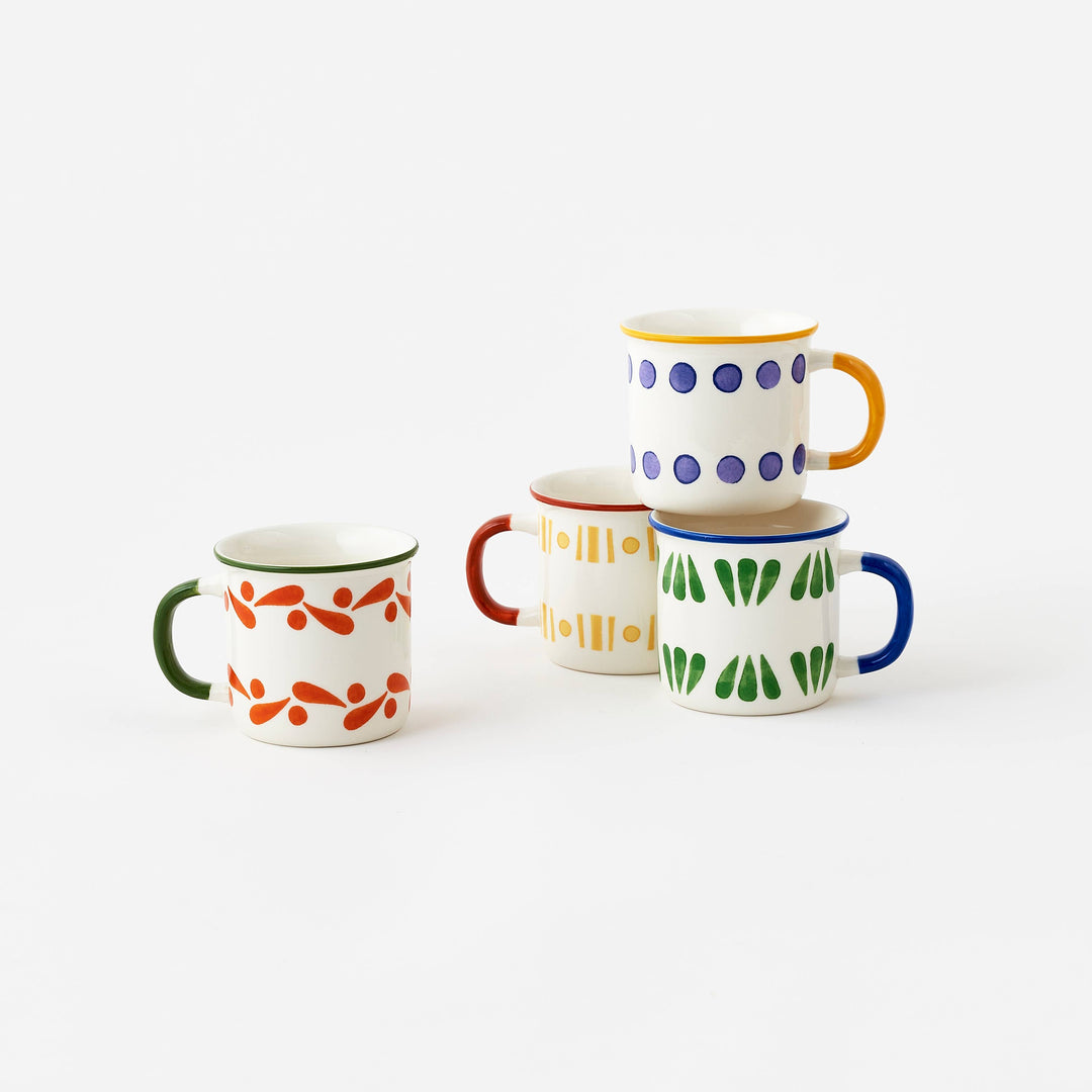 One Hundred 80 degrees - Terrazzo Porcelain Mug, 4 Assorted