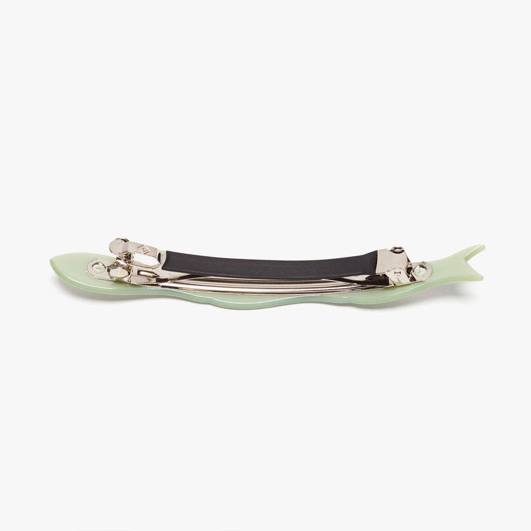 WINONA IRENE - Jade Fish French Barrette - Green Fish Hair Clip Accessory