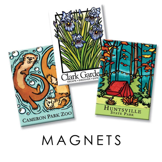 Sarah Angst Art - Name Dropped Magnets - Set of 75