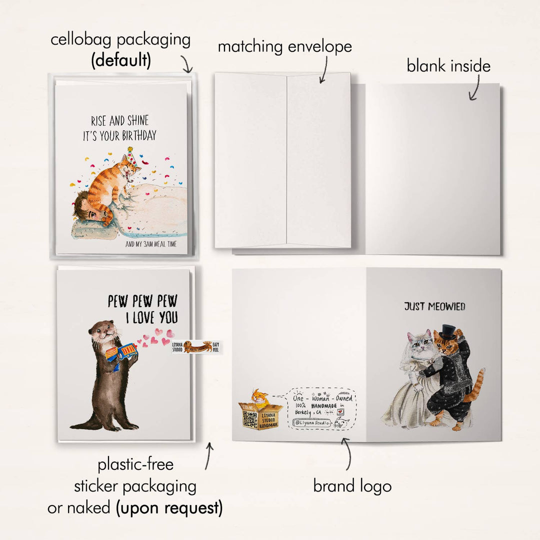 Liyana Studio - Old Milk Birthday - Funny Birthday Card