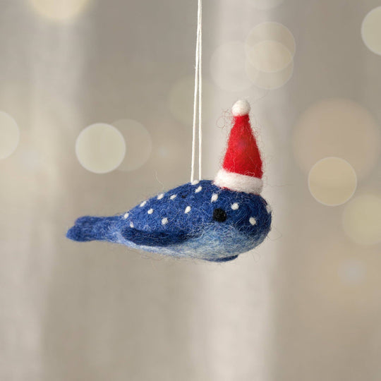 Ten Thousand Villages - Mobi Blue Whale Ornament