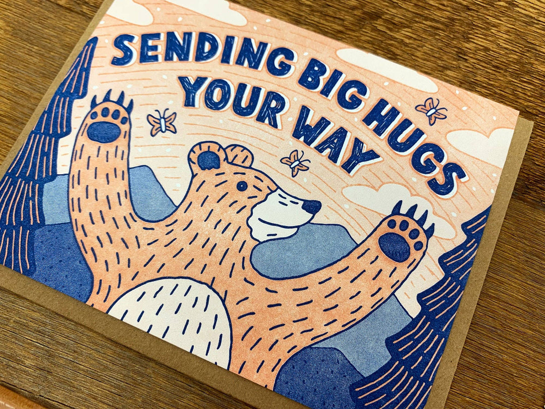 Noteworthy Paper & Press - Big Hugs Bear Card