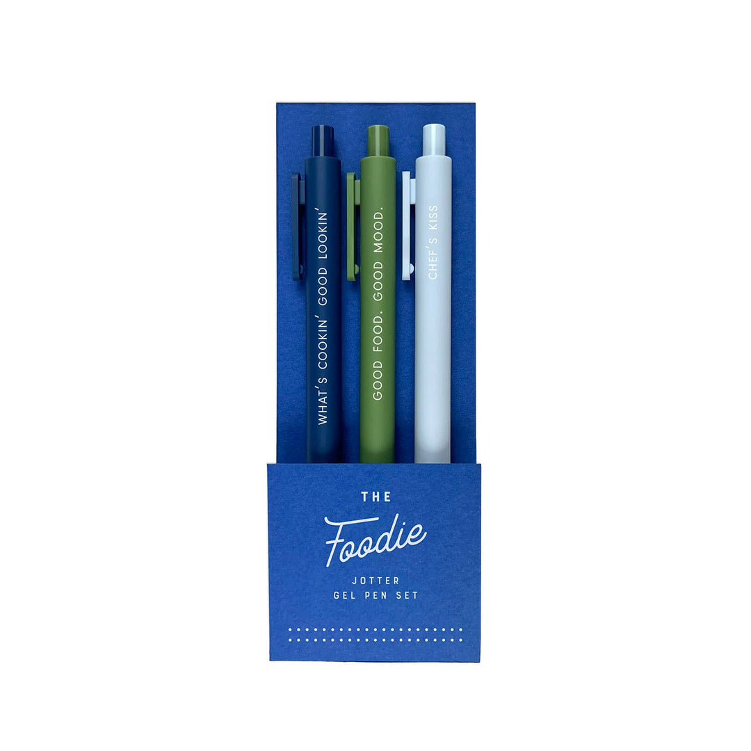 Ruff House Print Shop - The Foodie Jotter Gel Pen: Set of 3