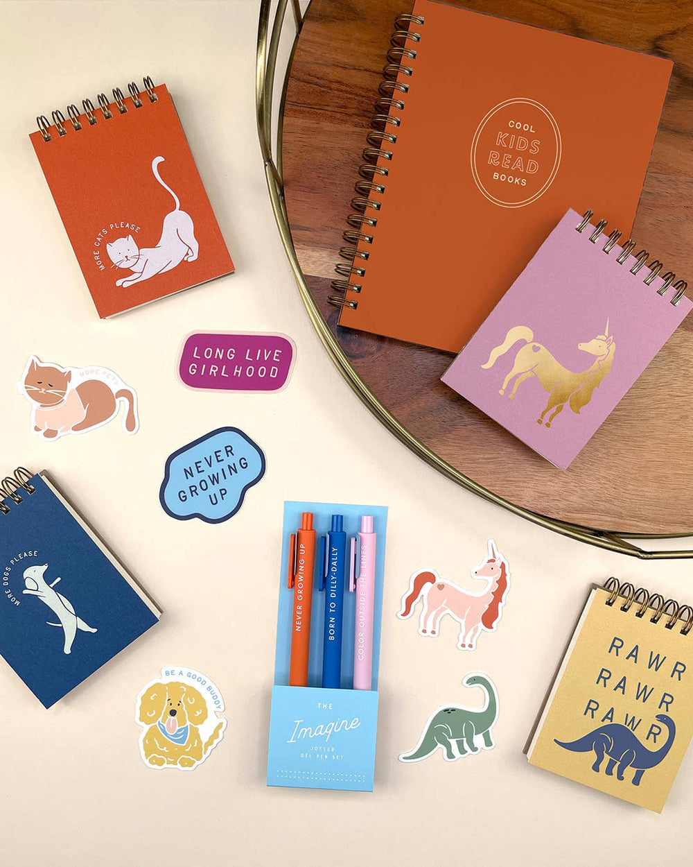 Ruff House Print Shop - Imagine Jotter Gel Pen: Set of 3