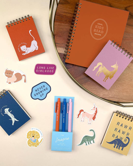 Ruff House Print Shop - Imagine Jotter Gel Pen: Set of 3