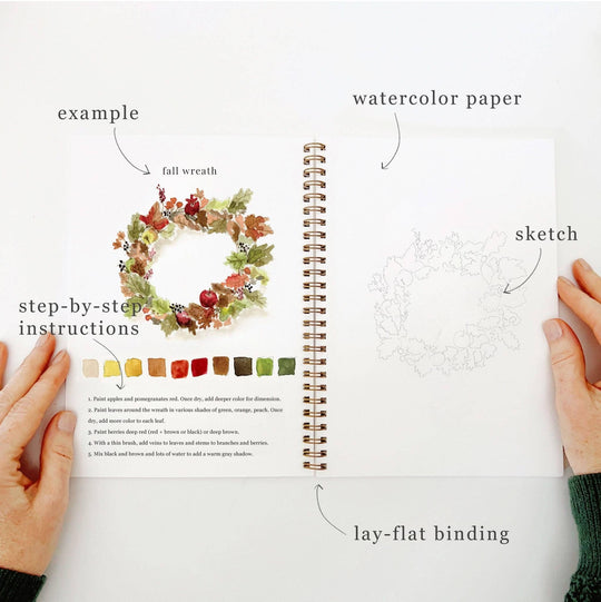 emily lex studio - Autumn watercolor workbook