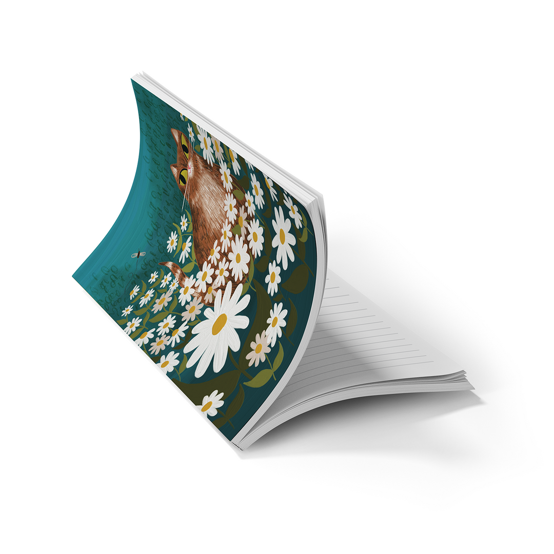 Denik - Daisy Cat Classic Layflat Notebook Journal LFC2657L