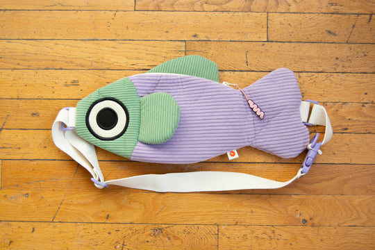 Curlworks - The Fish Bag - Lavender / Sage