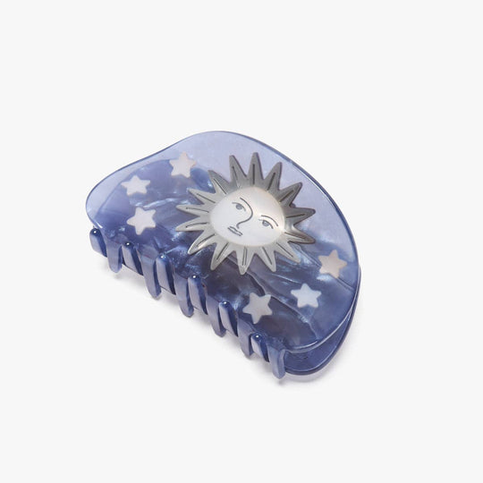 WINONA IRENE - Pleiades Claw - Acetate Moon and Stars Hair Clip