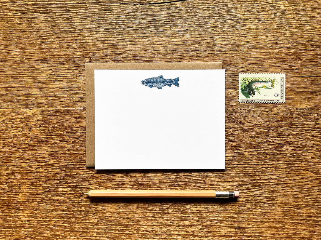 Noteworthy Paper & Press - Trout Flat Notes (Boxed Set of 8)