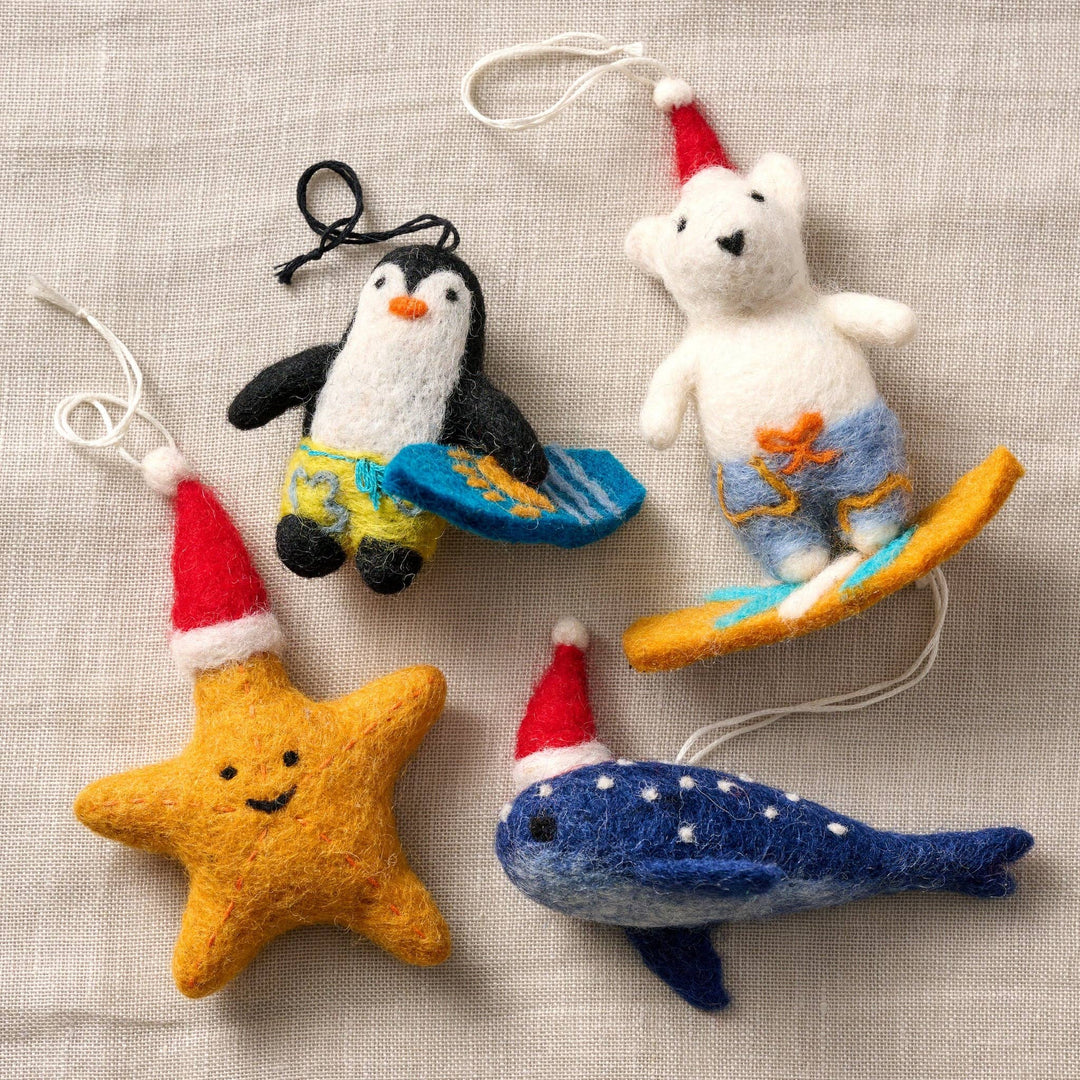Ten Thousand Villages - Mobi Blue Whale Ornament