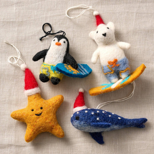 Ten Thousand Villages - Mobi Blue Whale Ornament