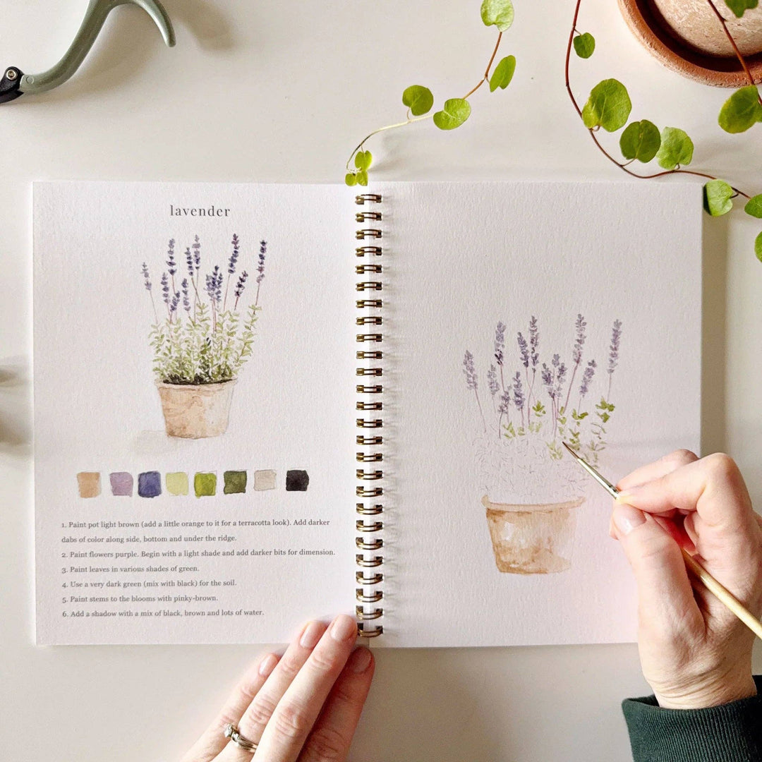 emily lex studio - Garden watercolor workbook