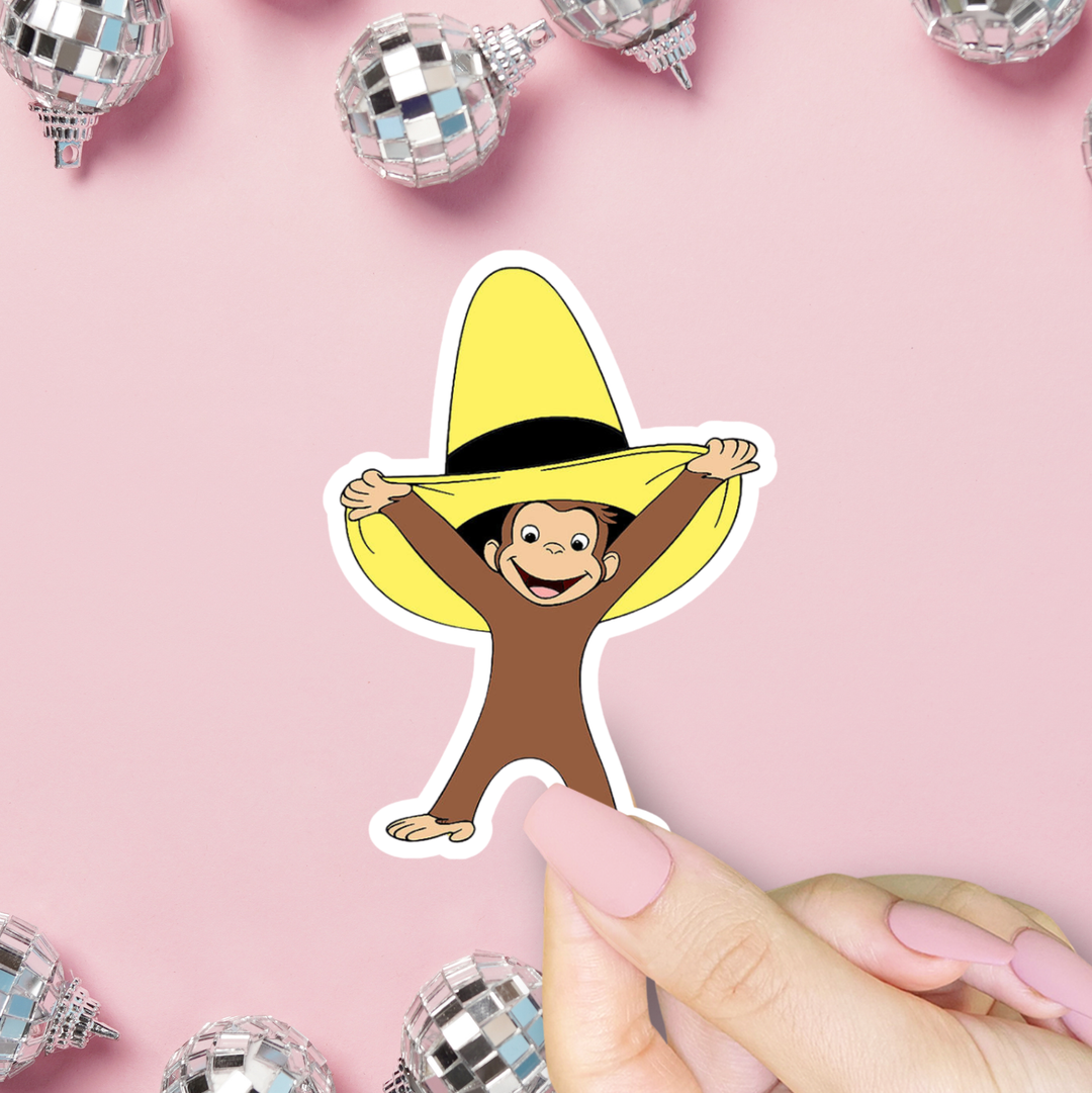 Shop Sour Sweetener - George In Yellow Hat Sticker, Throwback Book TV Show
