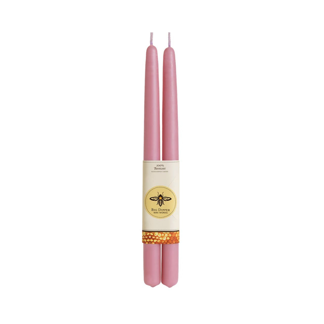 Big Dipper Wax Works - Taper Candles – 100% Pure Beeswax – 4 New Colors: Sage / Standard (12" x 7/8")