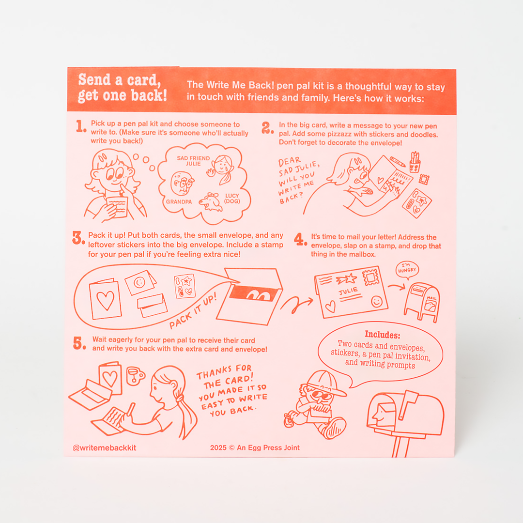 Egg Press Manufacturing - Positivity + Smiles Letter Writing Write Me Back Pen Pal Kit