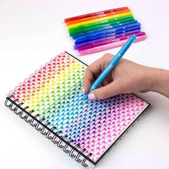 Tombow - TwinTone Marker Set: Rainbow - 12-Pack