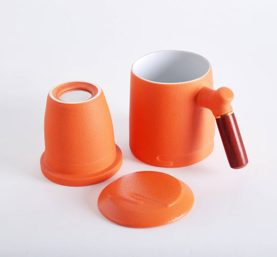 Mug with Infuser and Lid Comfortable Handle - 11 fl.oz.: Green