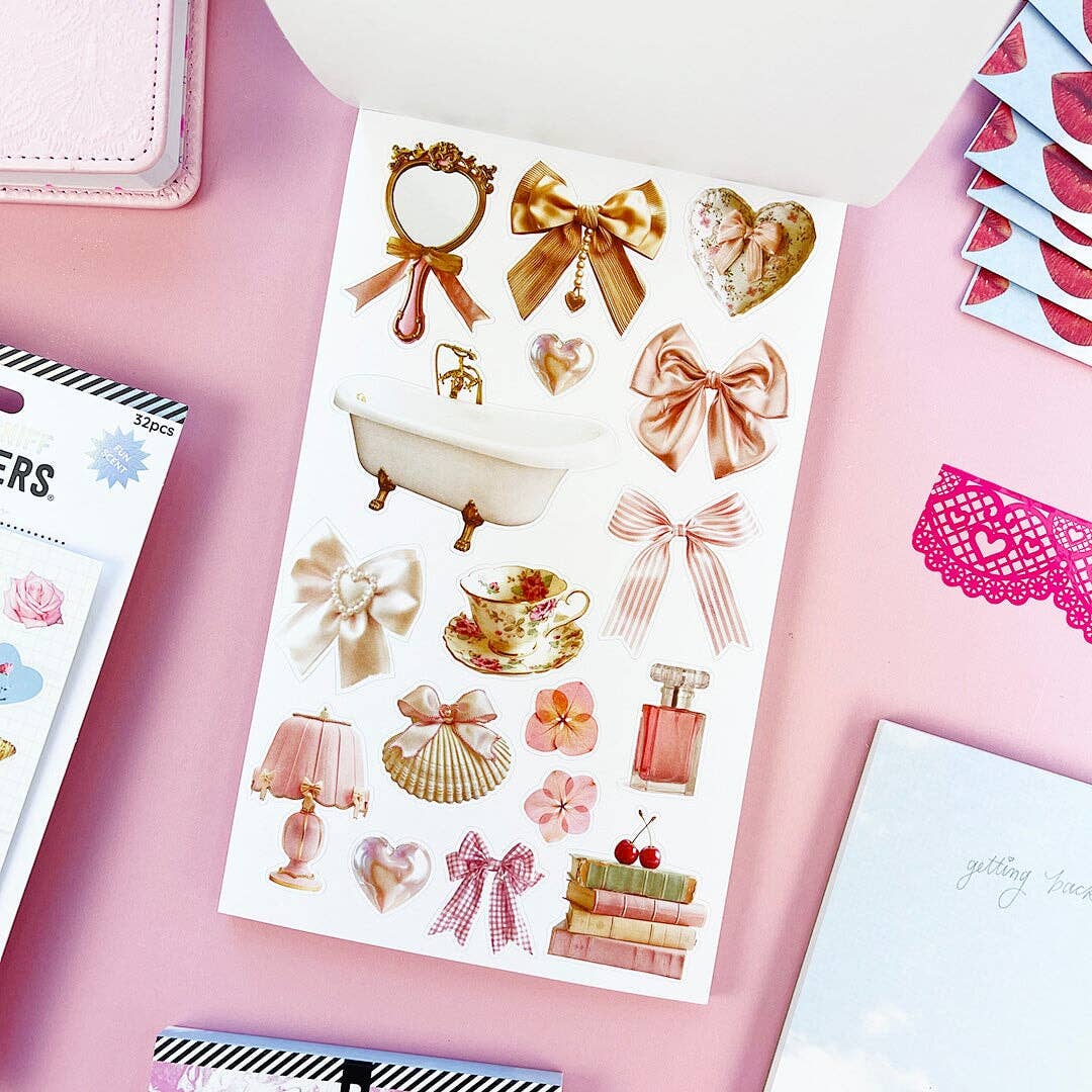 Pipsticks - Coquette Junk Journal Sticker Book