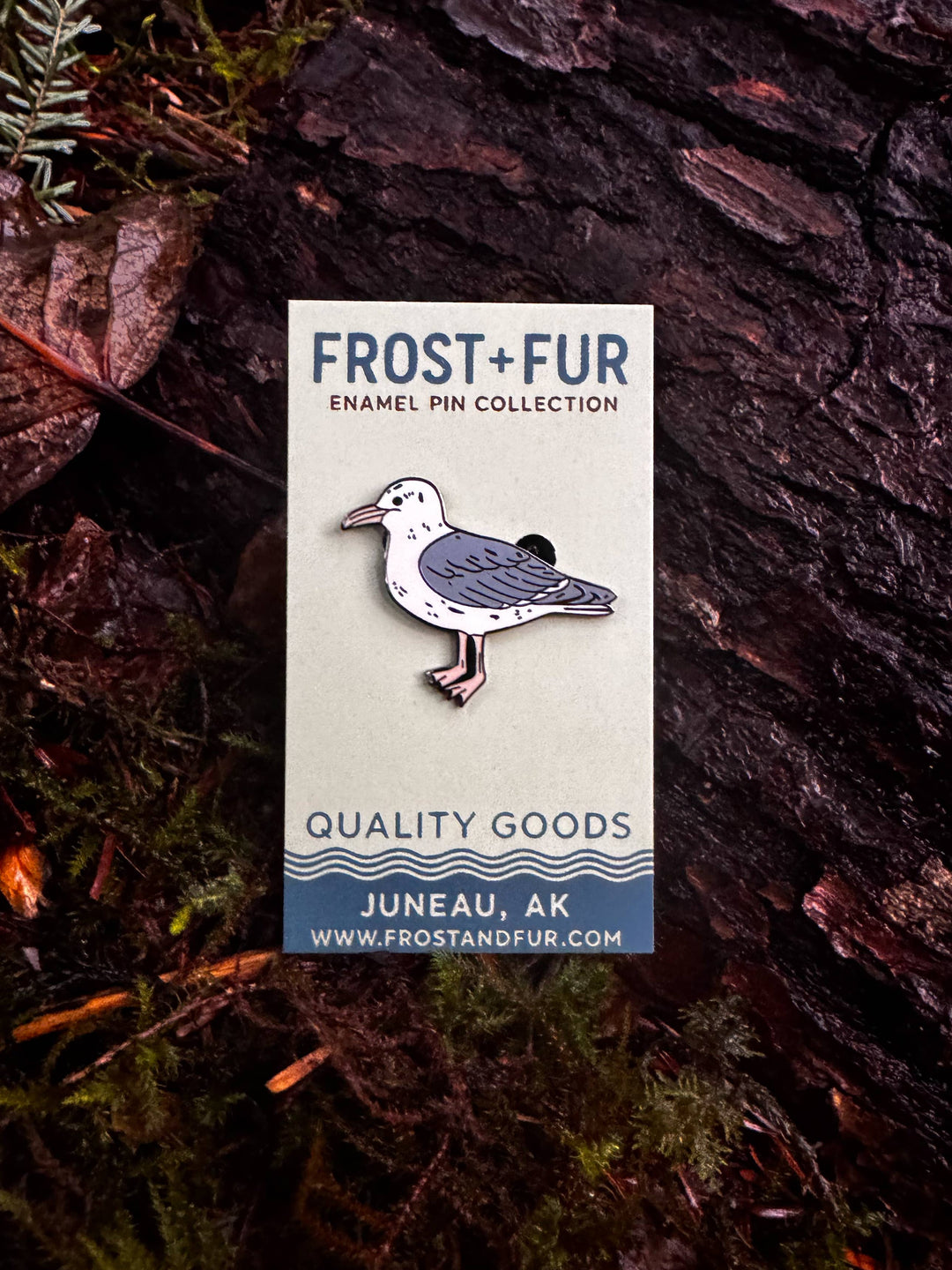 Frost and Fur - Seagull Enamel Pin