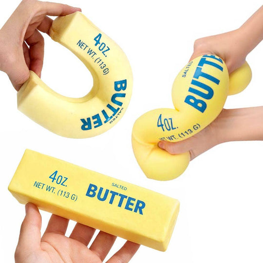 Sensibling Corp. - 12PCS - Butter Stick Shape Squeeze Stress Relief Toy