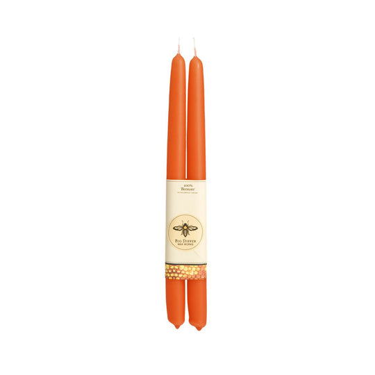 Big Dipper Wax Works - Taper Candles – 100% Pure Beeswax – 4 New Colors: Garnet / Standard (12" x 7/8")