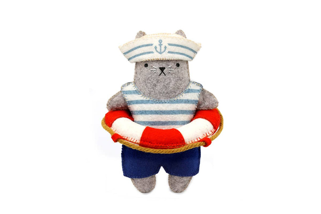 Kiriki Press - Sailor Cat Felt Doll Kit