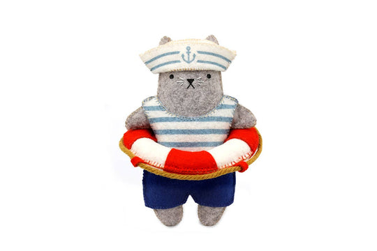 Kiriki Press - Sailor Cat Felt Doll Kit