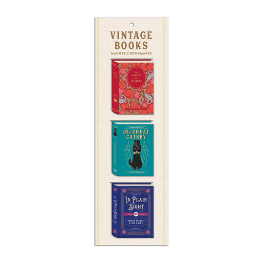 Chronicle Books - Vintage Books Shaped Magnetic Bookmarks