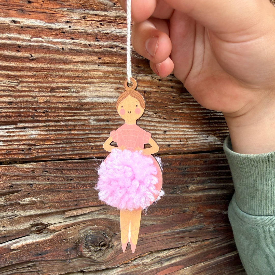 Cotton Twist (WE PREPAY ALL USA DUTIES) - Make Your Own Pom Pom Ballerina Decoration Kit
