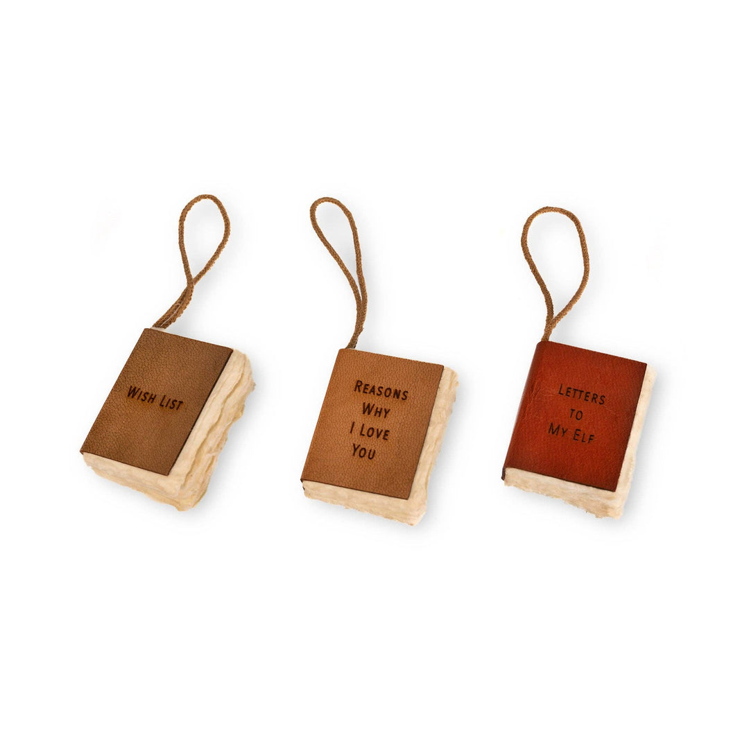Sugarboo & Co - Little Book Ornaments with Cotton Hanger - Assorted Set of 6