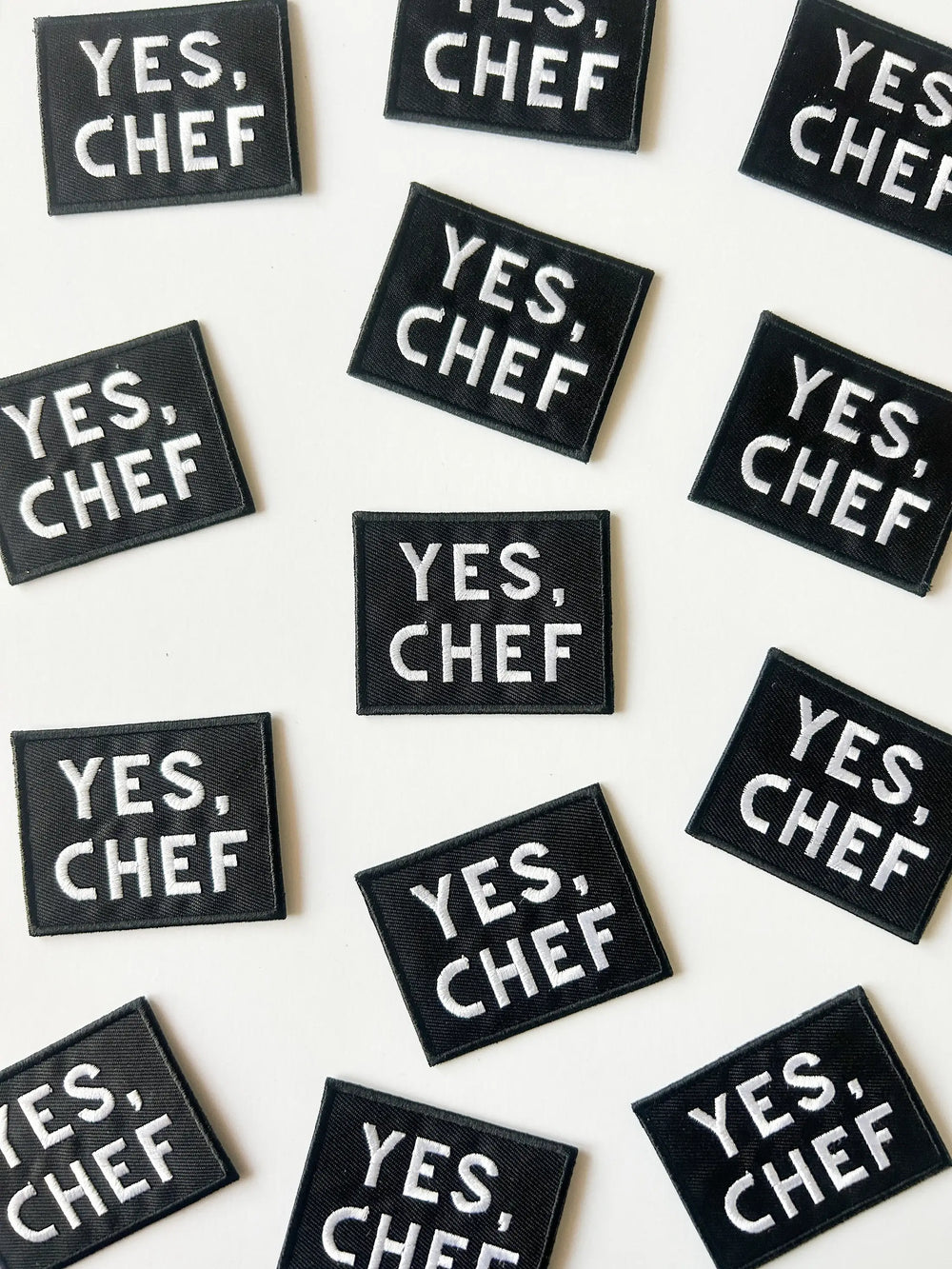 Field Trip Threads - Yes Chef Black Iron-on Sew-on Patch