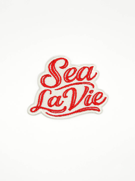Field Trip Threads - Sea La Vie Embroidered Patch  Coastal Quote, Beach, Travel