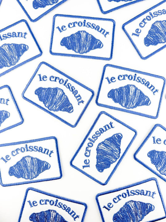 Field Trip Threads - Le Croissant Embroidered Iron-On Patch Food Baking French
